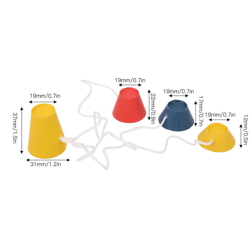 2Set Portable Rubber Winter Golf Tees Wear Resistant Sports Accessory 4 Different Sizes