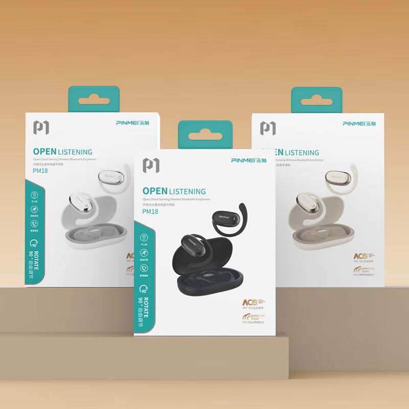 PINMEI PM18 Open-Ear Wireless Bluetooth Headphones
