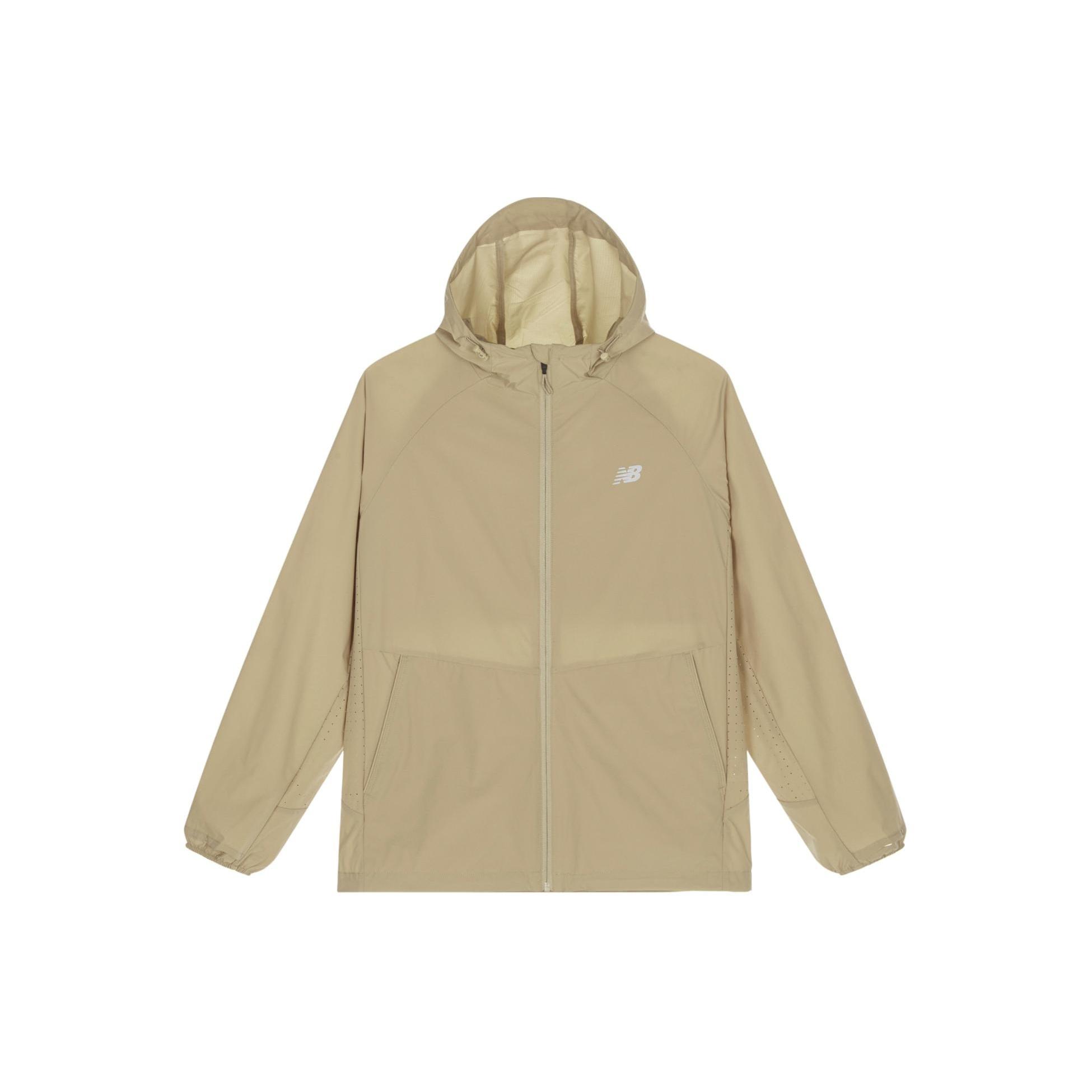New Balance Asia Sizing Runners Aren t Normal Hooded Jacket Khaki Unisex NAE24101-BWN M