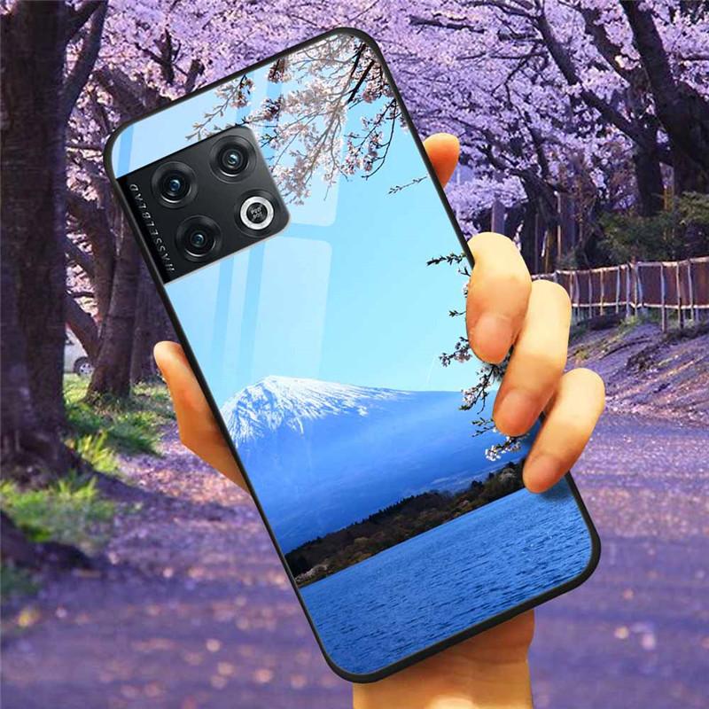 Für OnePlus 10 Pro 5G Hülle 6,7'' Gehärtetes Glas Sternenmarmor Harte Rückseite für One Plus 10Pro Funda Capa Oneplus10pro Coque