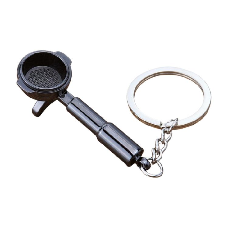 Fashionable Metal Espresso Accessory Keychain Fashion Key Pendant Coffee Theme Pendant Unisex Present for Coffee Fan