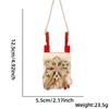 Vintage Inspired Unique Wooden Sled Ornament With Soft Snowflakes Perfect For Christmas Joy