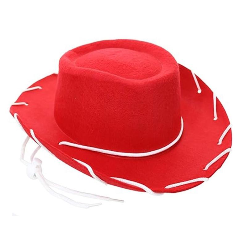 Western Cowboyhüte mit verstellbarem Band Braune Farbe Verstellbare Passform Strapazierfähiges Material für Outdoor-Themenpartys