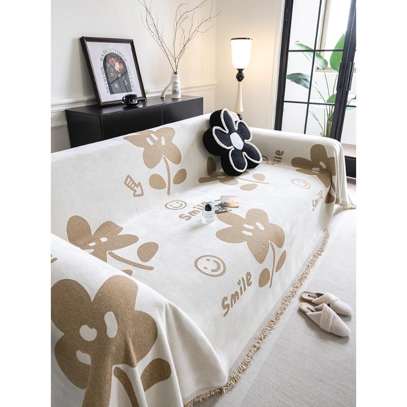 

Чехол для дивана из шенилла, полотенце, универсальный кожаный чехол для дивана в скандинавском стиле Four Seasons, универсальный чехол All-Inclusive, нескользящий чехол для дивана 180*130cm