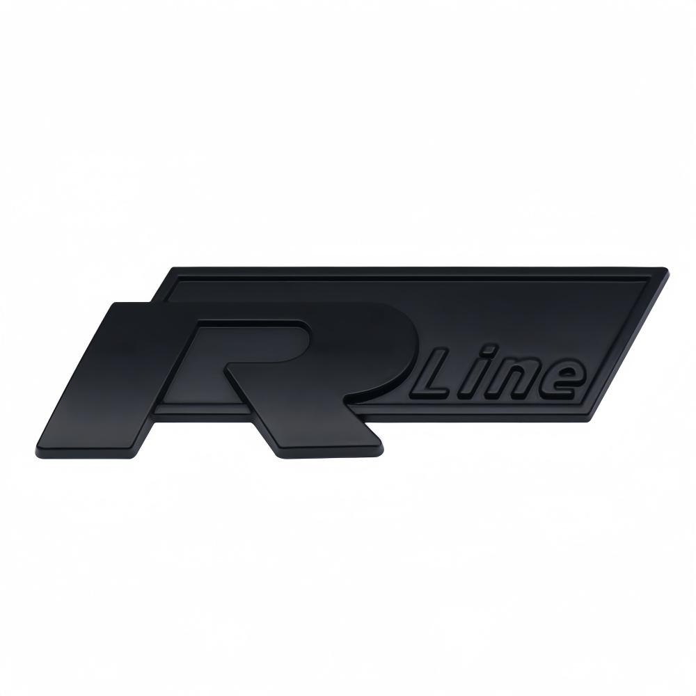 For Volkswagen For Volkswagen VW Rline R Polo Passat B5 B6 B7 Golf Jetta Touareg Bora CC 3D Car Grille Badge Side Decal Trunk Emblem Sticker zs0