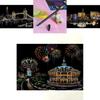 Tablero de Papel para Pintar Paisaje Nocturno con Arte Mágico Rasca Premium Para Actividades Educativas Atractivas