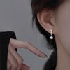 925 Silver Jewelry Women Small Pearl Stud Earrings Gift for Girls and Lady