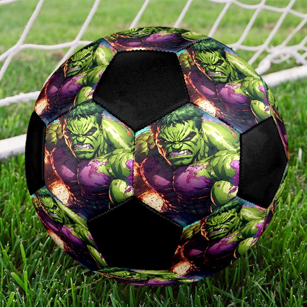 Hulk Theme Size 5 Soccer Ball, Suitable for Both Indoor and Outdoor Matches, a Gift Suitable for Everyone.