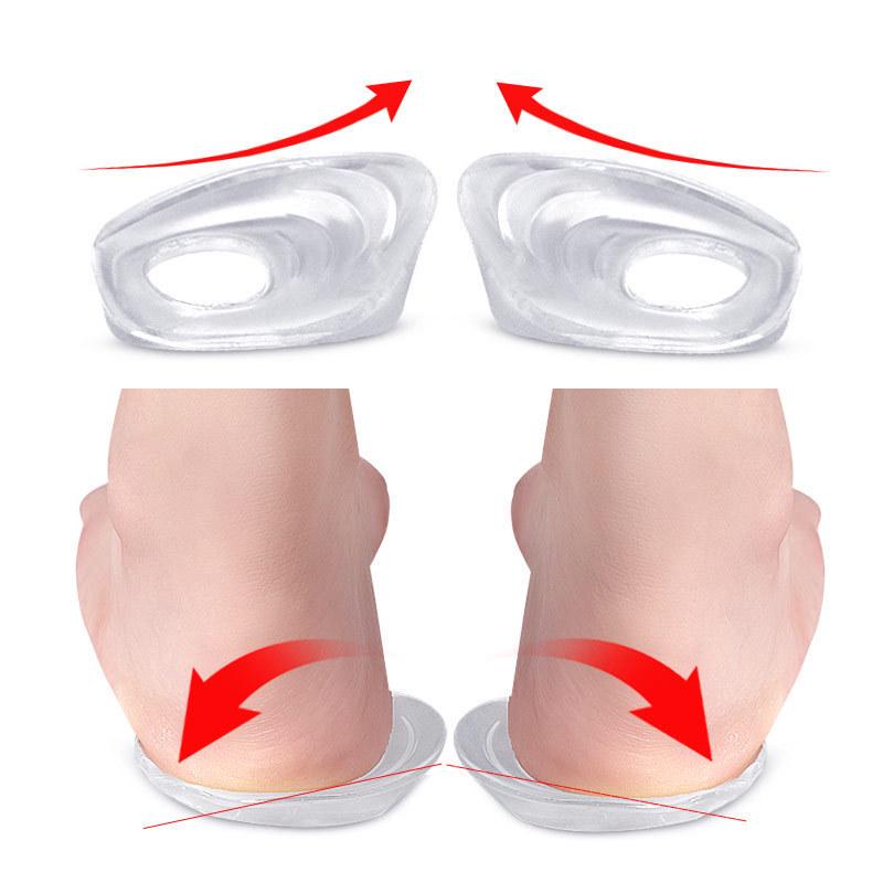 

O-Shaped Rear and Heel Pad for Correcting X and O-Shaped Legs, Inward/Outward Foot Alignment, and Eight-Character Stance One Size прозрачный