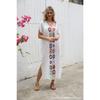 Hand Hook Dress, Slit Sexy Long Skirt, Long Robe, Beach Cover Skirt