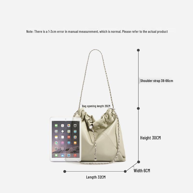 Niche 2025 Double-Pocket Fashion Tote: Classic Versatile Women's Crossbody Bag