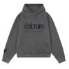 Oversized Hooded Sweatshirt With Letter Print Unisex Casual Pullover Fall