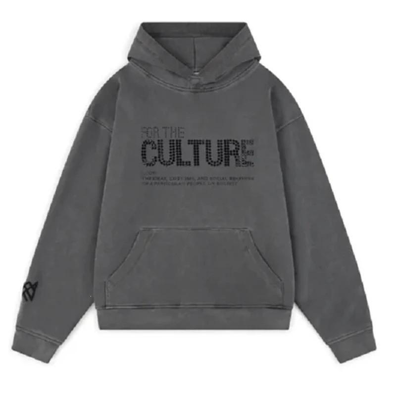 Oversized Hooded Sweatshirt With Letter Print Unisex Casual Pullover Fall