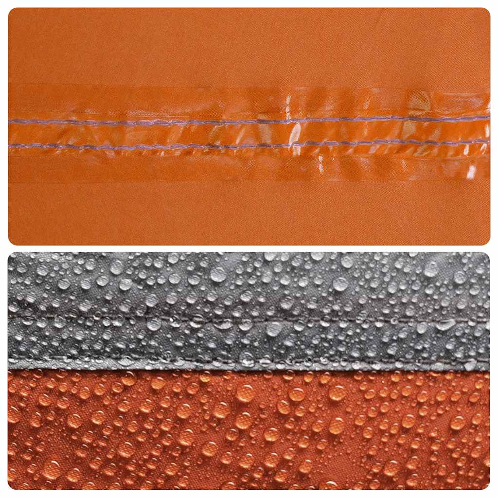 4 Person Camping Tent Grey and Orange Quick Release Waterproof