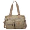 Stylish Canvas Shoulder Bag for Women, Multi-Pocket Tote with Adjustable Strap and Durable Design