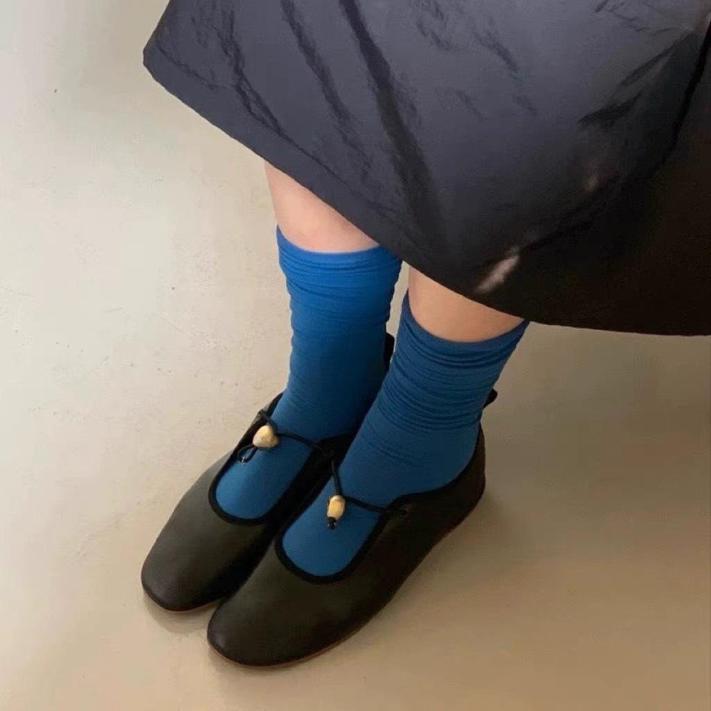 

Soft leather shallow mouth elastic band flat bottom Mary Jane single shoes leather comfortable ballet women s shoes 40 зелёный