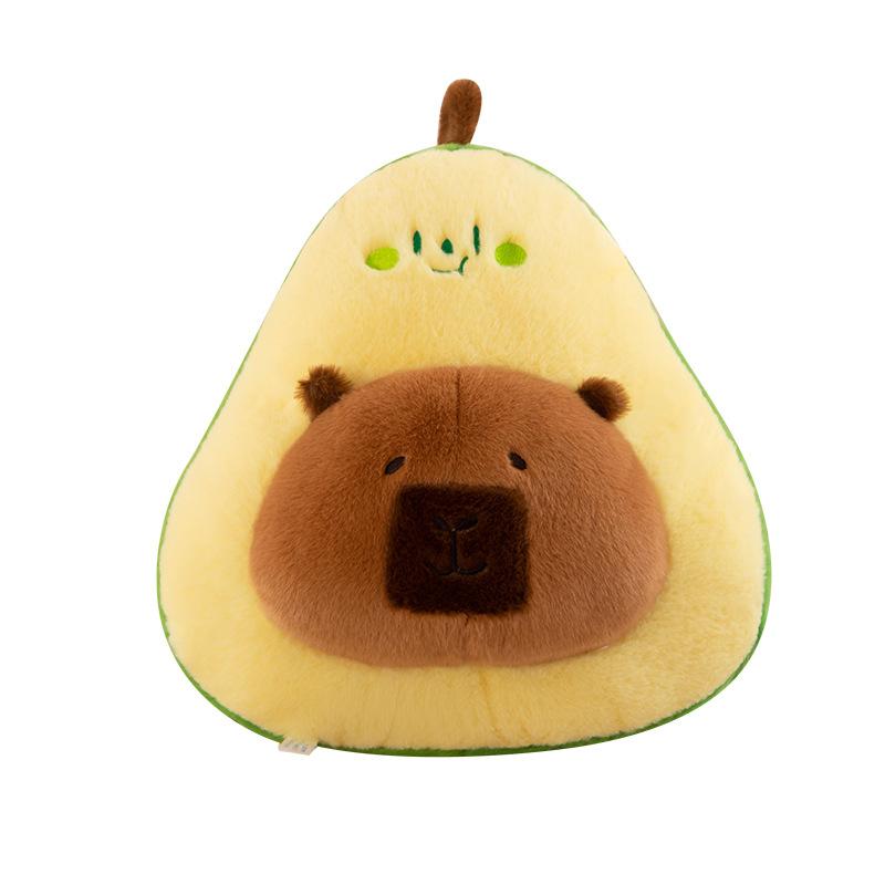 Neues Wasserschweinkind Avocado Plüschspielzeug für Mädchen Büro Schlafkissen Lernkissen Heimschmuck