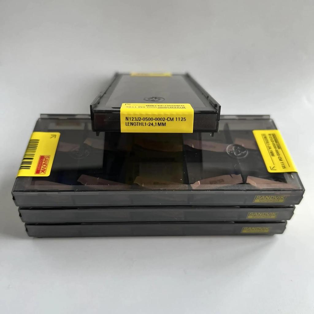 Original Sandvik / N123J2-0500-0002-CM 1125 / CNC lathe carbide blade 10 Pcs