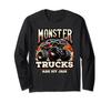 Monster Trucks Mania T-Shirt - "Monster Truck Are My Jam" Long Sleeve T-Shirt