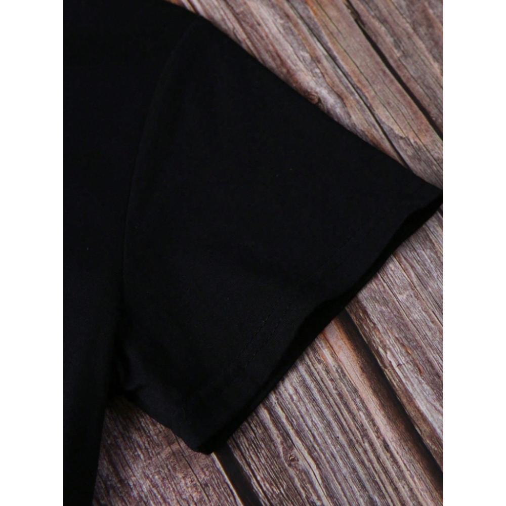 Flower & Heart Printed T-Shirt