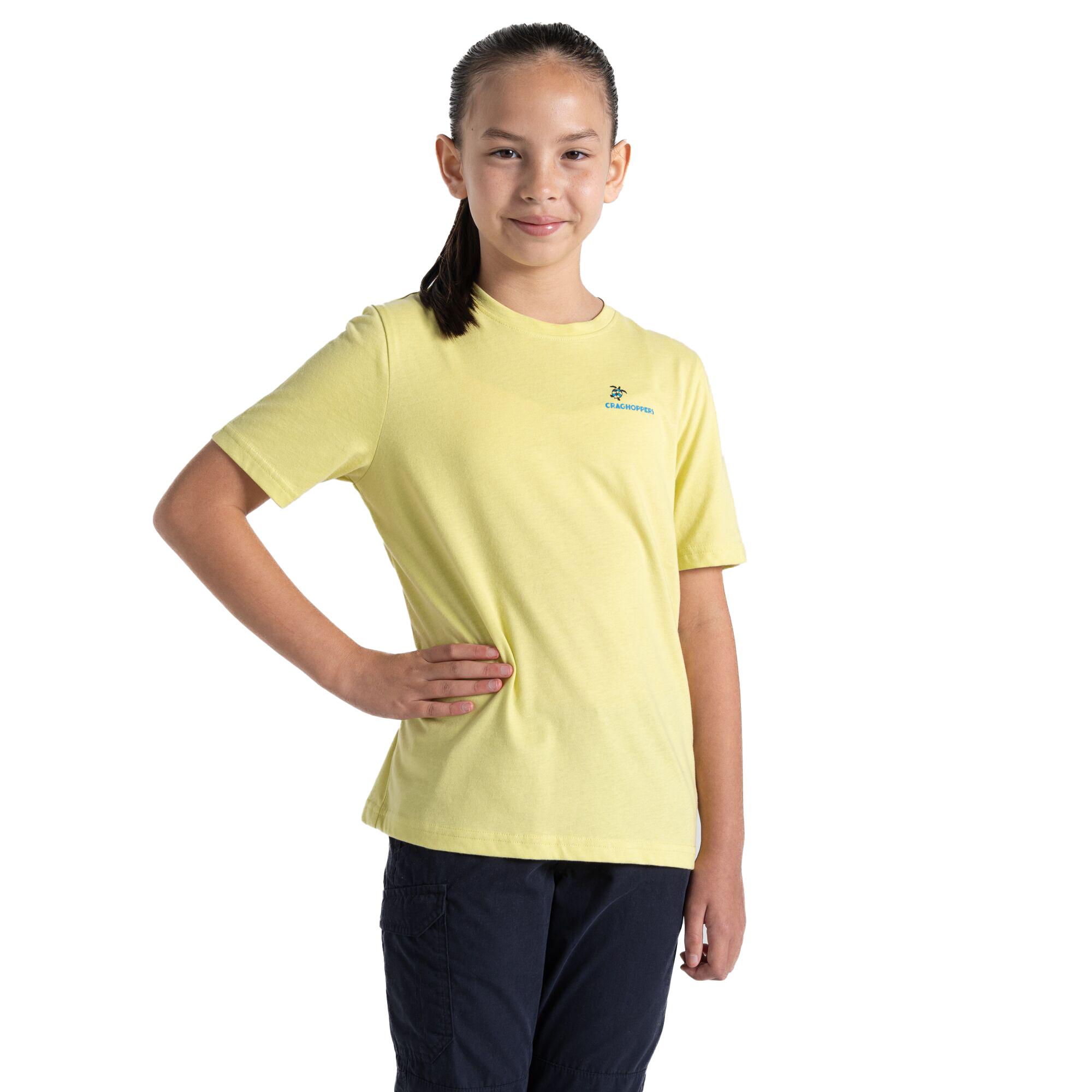Craghoppers Childrens/Kids Ellis Turtle Short-Sleeved T-Shirt 11-12 lemoen