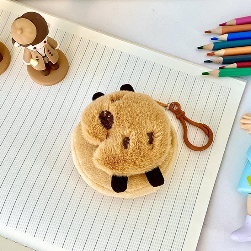 New Capibala Coin Purse Cartoon Mini Plush Capybara Pendant Portable Headset Bag Coin Storage Bag