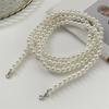Elegant Imitation Pearls Beaded Anklet Set Bohemian Style Adjustable Pants Chain Foot Jewelry For Women Daily Wear
