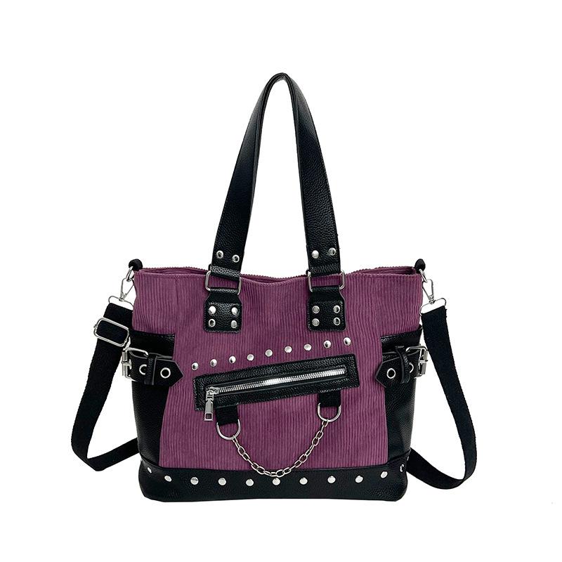 Women's Large Capacity Single-shoulder Crossbody Bag with Stylish Zipper Handbag Tote Bag