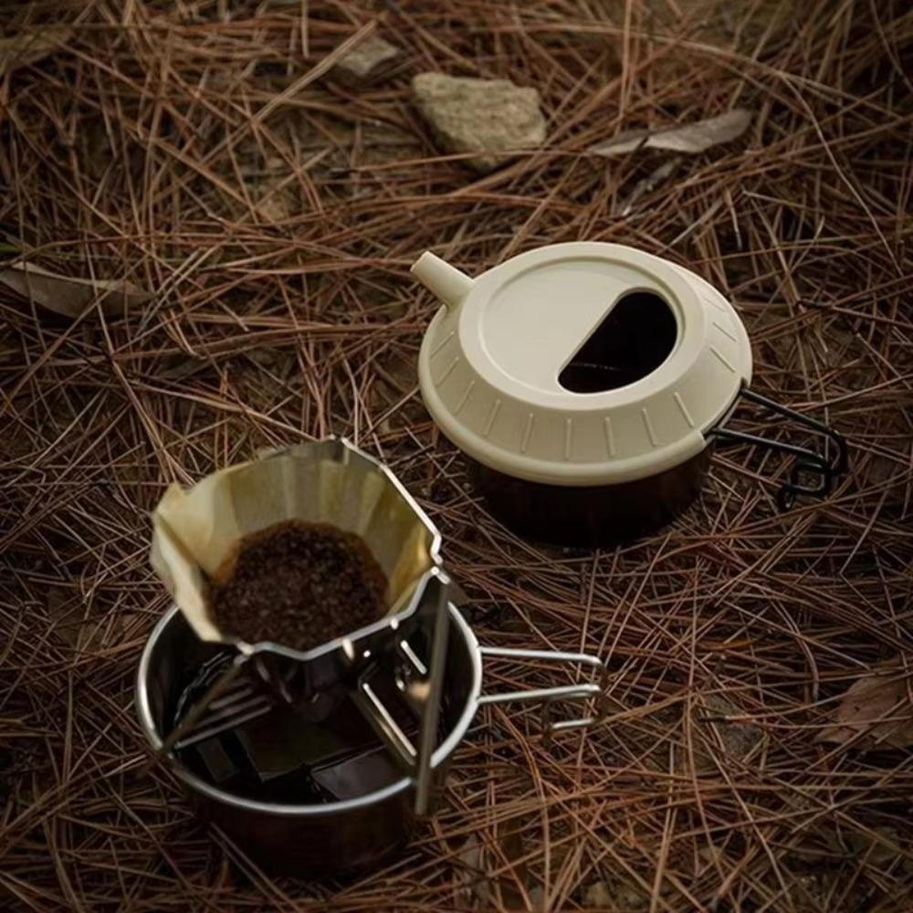 Universeller Camping-Kaffeekannen-Deckel Wiederverwendbarer Camping-Schüssel-Deckel Topfdeckel Outdoor
