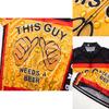 Sleek And Modern Men's Cycling Jersey Black Yellow Suitable For All Occasions