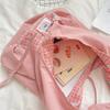 Sweet Double Sided Vest Bag Cloth Canvas Tote Bag Casual Lattice Shoulder Bag  Women