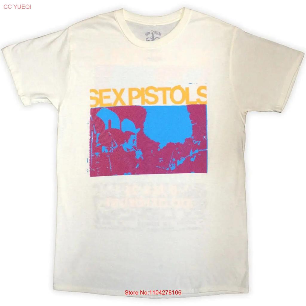The Sex Pistols 100 Club Official T Shirt Mens vintage Washed Slightly Soft Versatile homme Top For Everyday Wear graphic