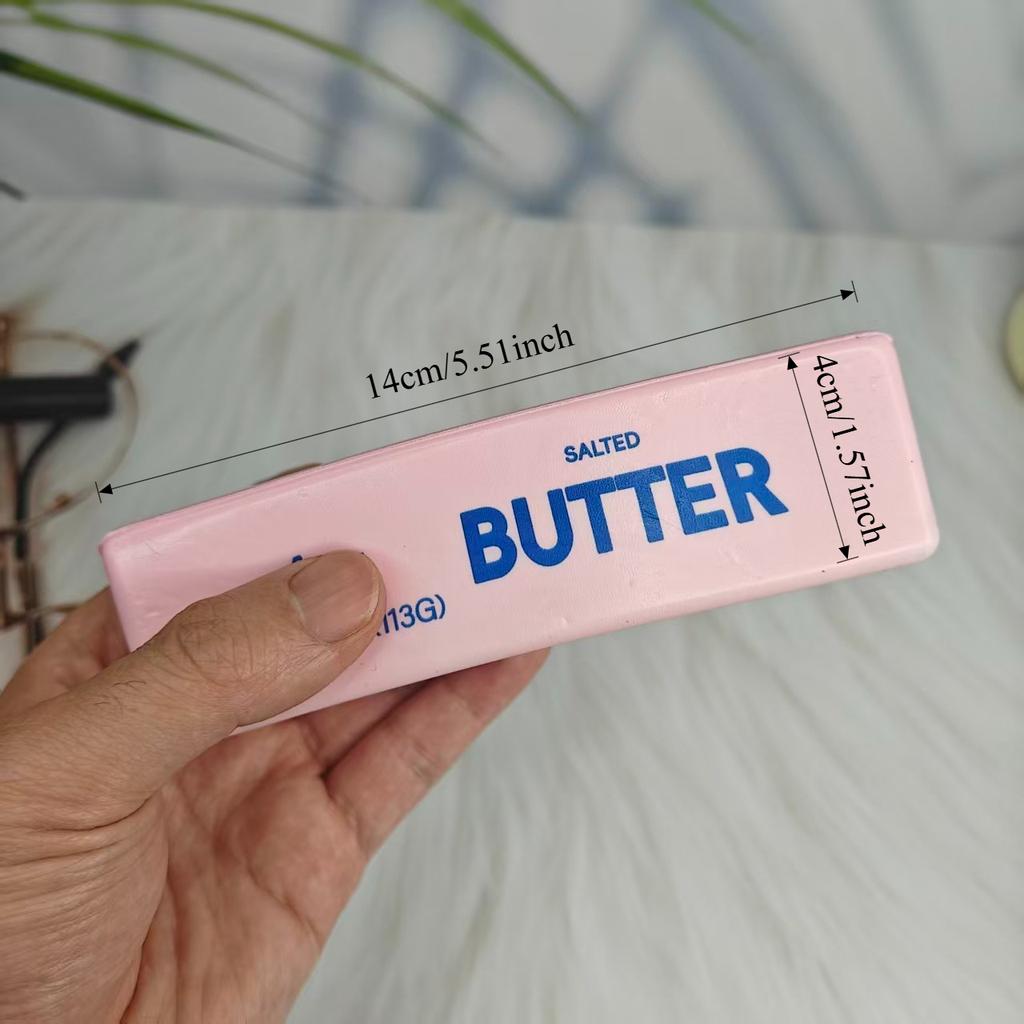8.66In Jumbo Squishy Butter Stick Squeeze Toys Soft Slow Rebound Chees Stick Funny Prank Fidget Toy Stress Anxiety Relief Game
