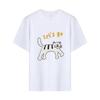 Konstnärlig design Tecknad tryck Bekväm Mångsidig T-shirt för Dam Vår och Sommar Ny Kortärmad Topp Trendig