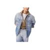 Levis Loose Casual Lapel Single-Breasted Long Sleeve Denim Jacket Men Jackets Light-Blue 003ML-0000