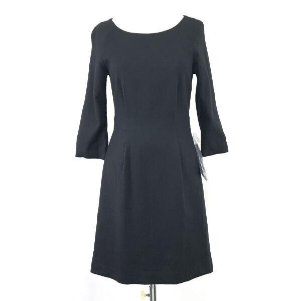 

USED/Made in Japan NATURAL BEAUTY BASIC Round Neck Dress Knee-Length S Women Black