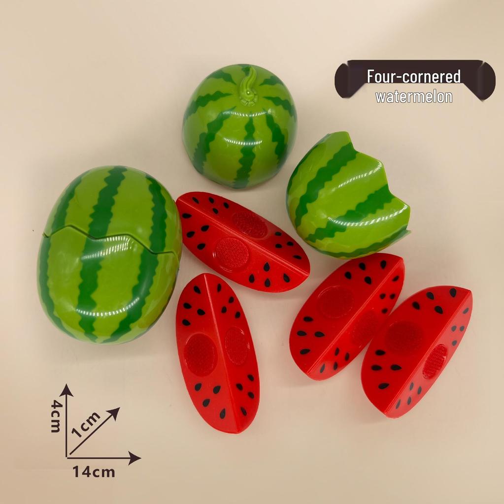 Kids' Pretend Play Fruit & Vegetable Cutting Set with Peelable Storage