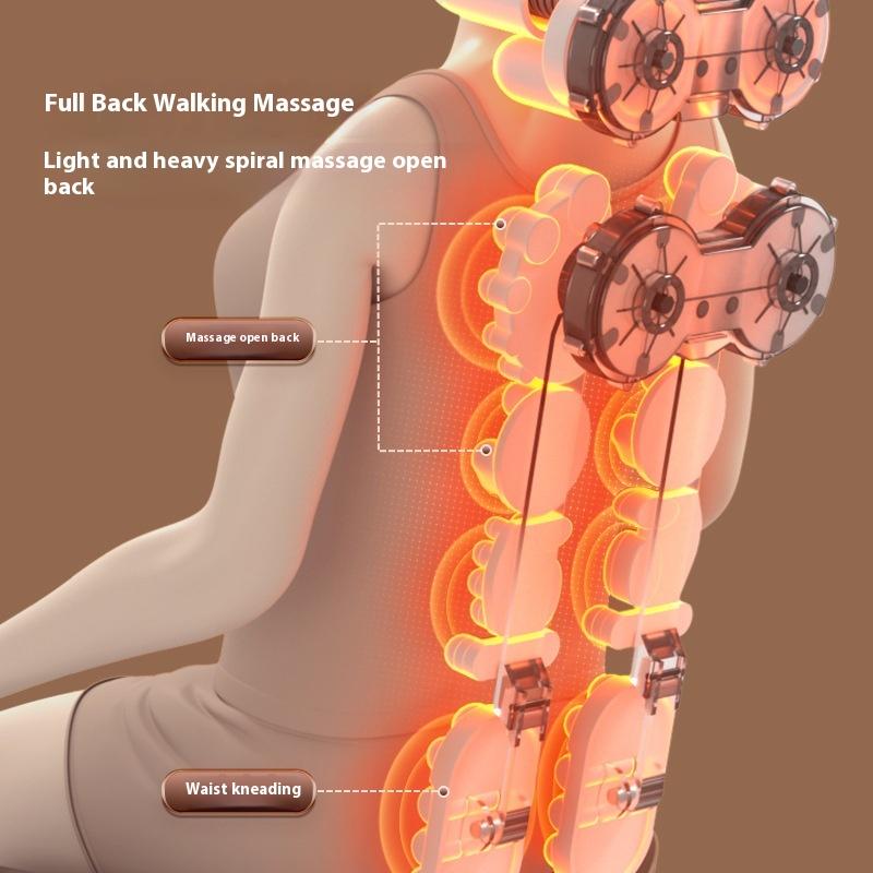 Portable Home Massage Cushion Seat Auto Multifunction Rubbing Kneading Neck Back Waist Head Full Body Cervical Vertebra Massager