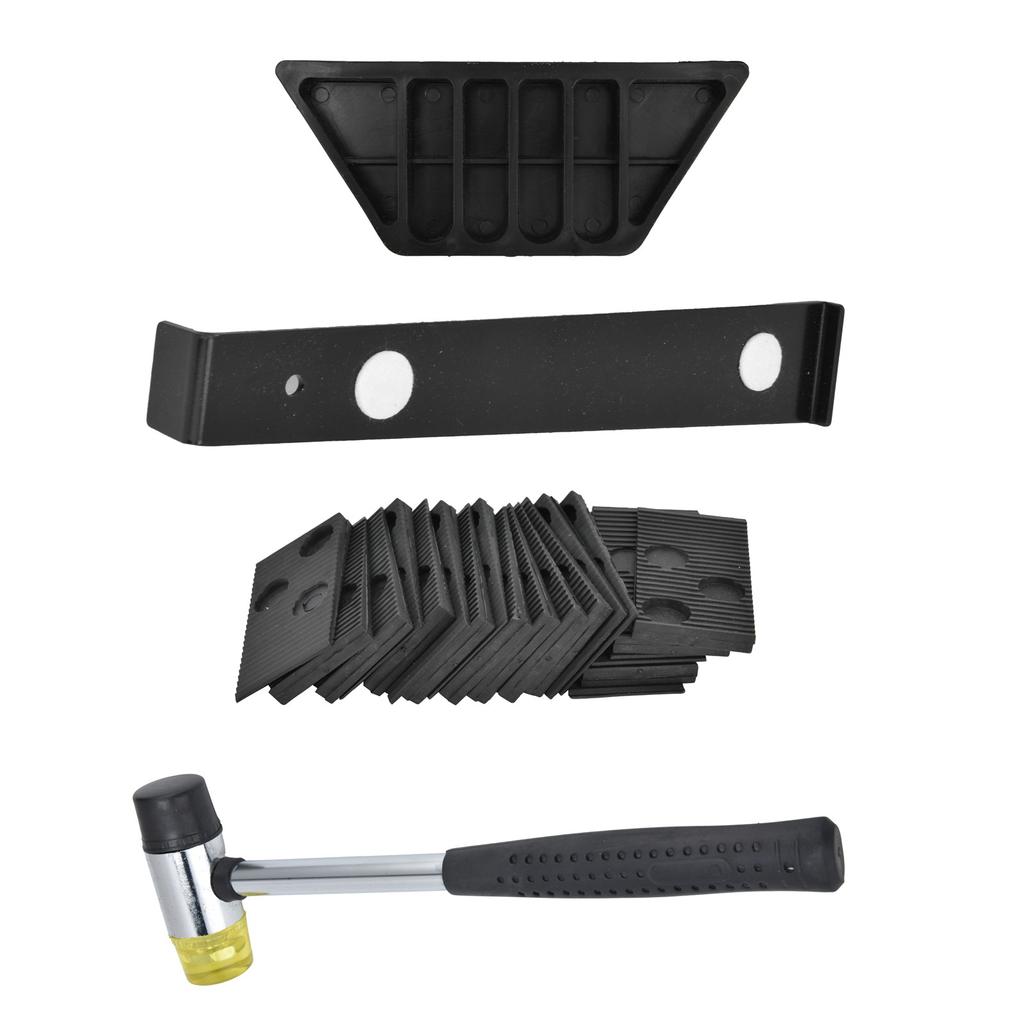 Flooring Installation Kit Laminate Tool with Rubber HammerPull BarTapping Block20Pcs Spacers