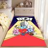 "BT21 Cartoon Characters Red Carpet Rug for Living Room Decor" Suitable for Use As an Anti-slip for Living Room Bedroom Sofas