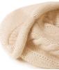 European and American 100% Pure Cashmere Knit Slouchy Hat - Warm & Versatile for Autumn and Winter