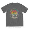 Vintage 1972 Gay t-Shirt Birthday Tshirt Hip Hop T Shirt  Tees Men's Clothing Oversized Unisex Tops Streetwear