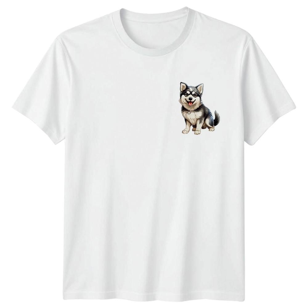 Husky Puppy Dog Animals Unisexs TShirt Unisexs Tee Graphic Unisex Top Pet Gift S