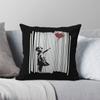 Banksy Ballong-Mädchen Kissenbezug Polyester Leinen Samt Muster Reißverschluss Dekorative Zierkissenhülle Auto Kissenhülle