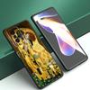 Custodia per telefono in silicone nero con arte Gustav Klimt Il Bacio per Xiaomi Mi 9 SE 8 10T 11 12 13 Lite 9T 11T 12S 12T 13T 14 Pro 5G NE 11i 12X