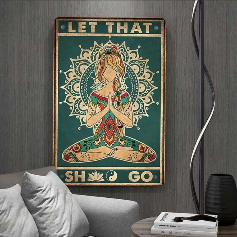 Vintage Metal Sign "Welcome to Wolf Cave" Outdoor Nature Decor 20x30cm