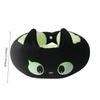 Black Cat Foam Particle U Shaped Pillow Soft Neck Protection for Office Nap Comfortable Cozy Rest Aid Essential