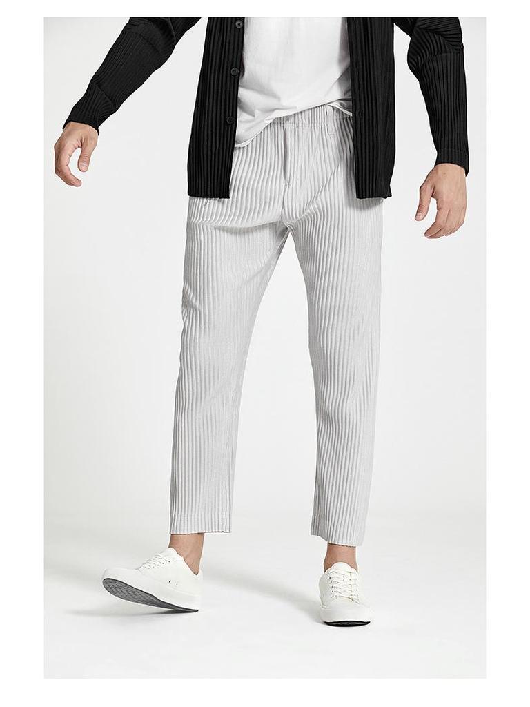 Men's Japanese-Style Loose Fit Pleated Casual Pants Summer 2021
