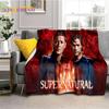 3D Latest Supernatural Dean Sam Soft Flannel Blankets,Throw Blanket Comfortable Blanket for Picnic Beds Sofa Home Bedroom Gift