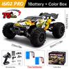 16101 Pro 1:16 75KM/H 4WD RC Car With LED Light 2.4G Remote Control Cars High Speed Drift Monster Truck for Children Gift